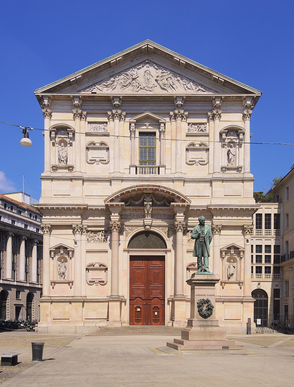 A photograph of San Fedele Church
