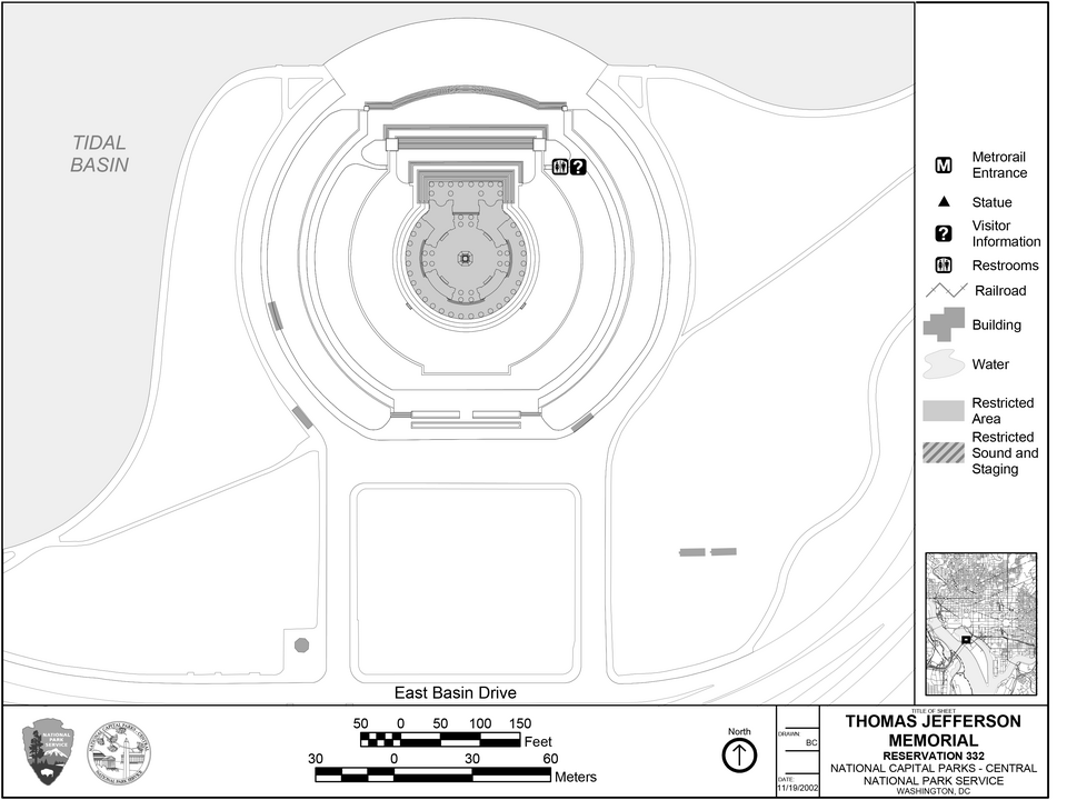 A photograph of Jefferson Memorial