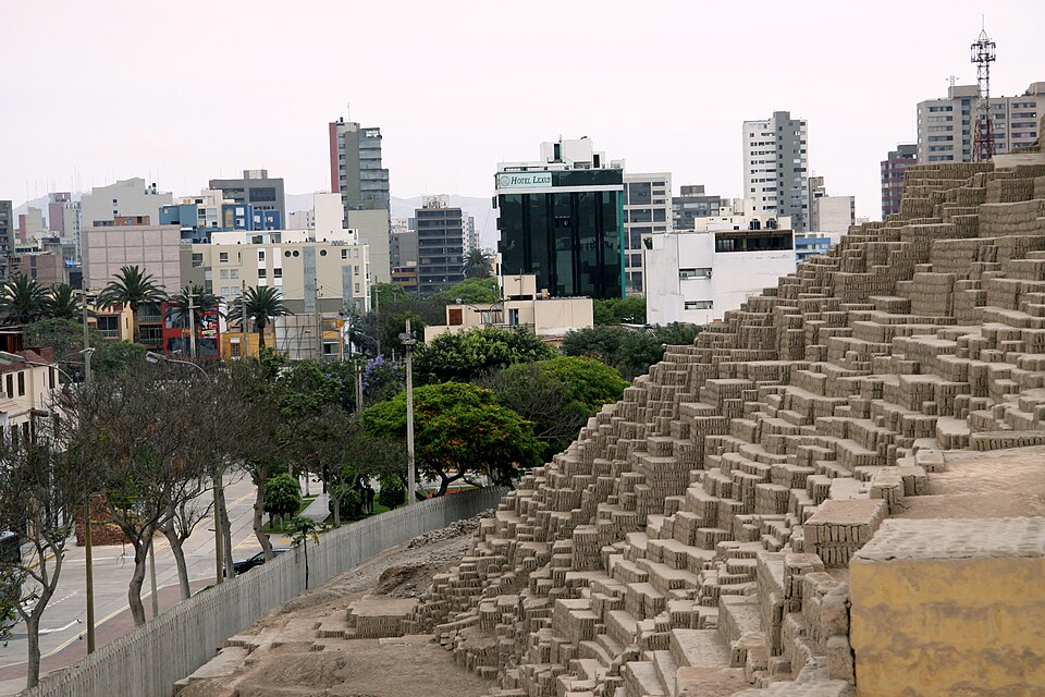 A photograph of Huaca Pucllana