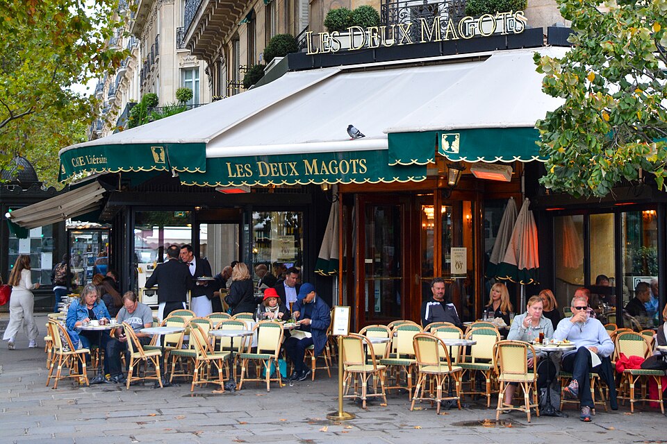A photograph of Les Deux Magots
