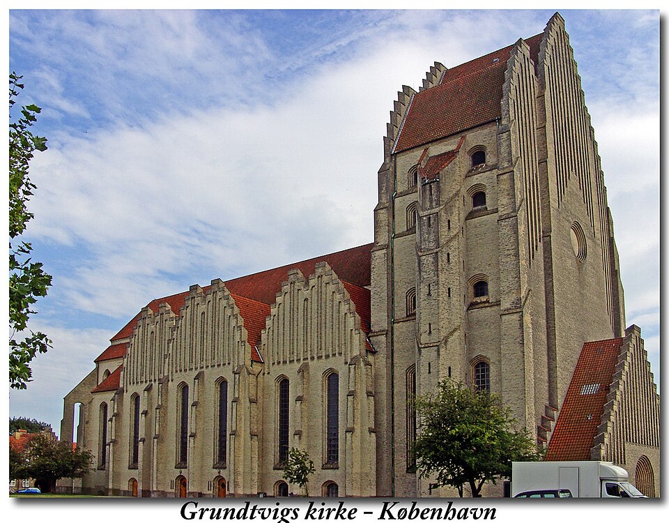 A photograph of Grundtvig's Church