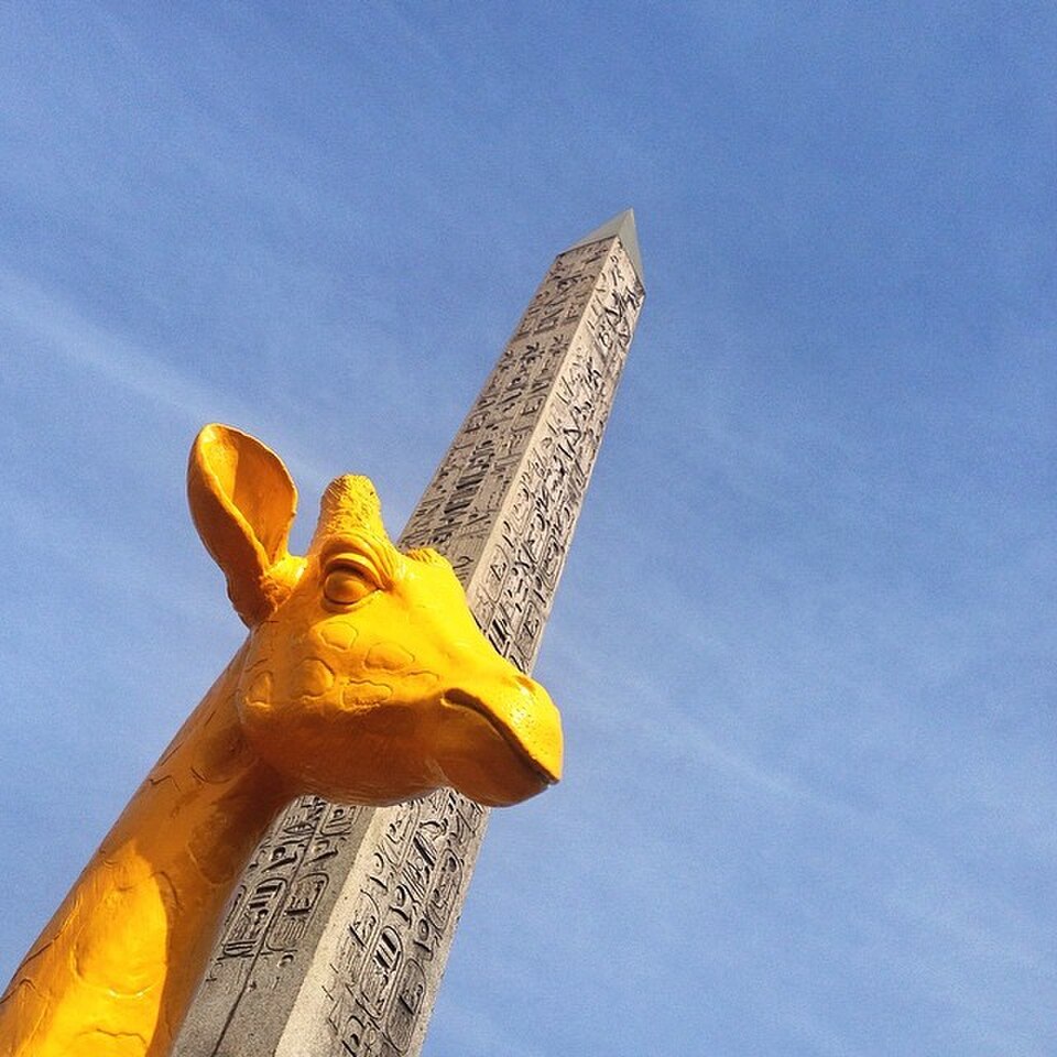 A photograph of Luxor Obelisk
