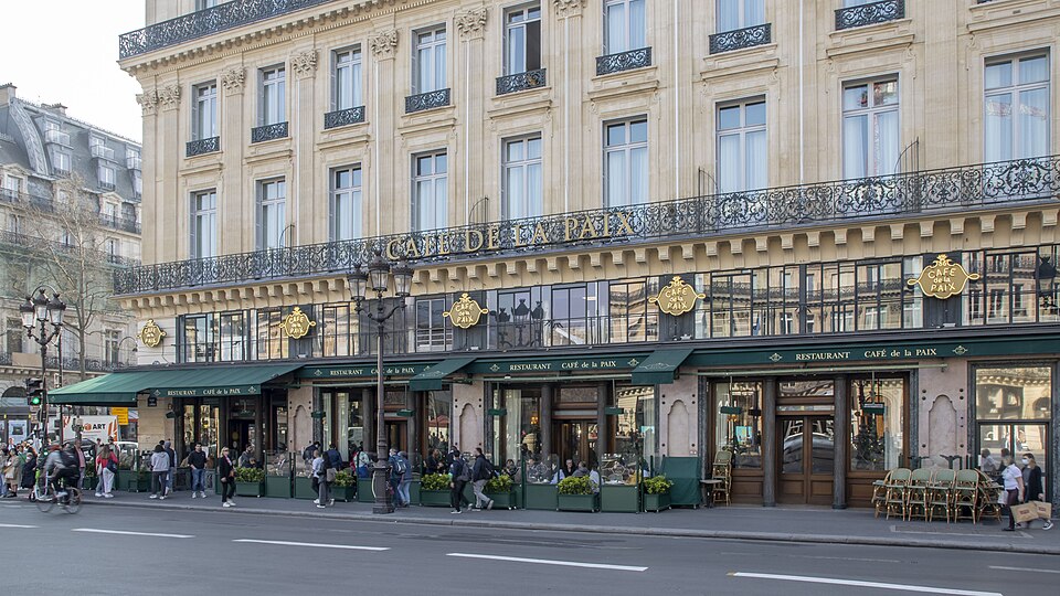 A photograph of Café de la Paix