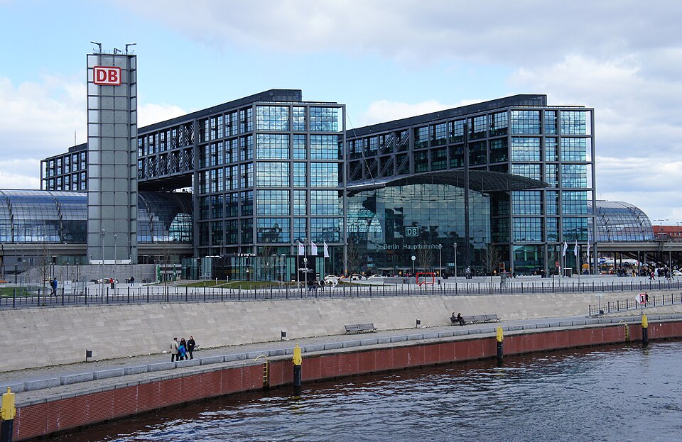 A photograph of Berlin Central Station