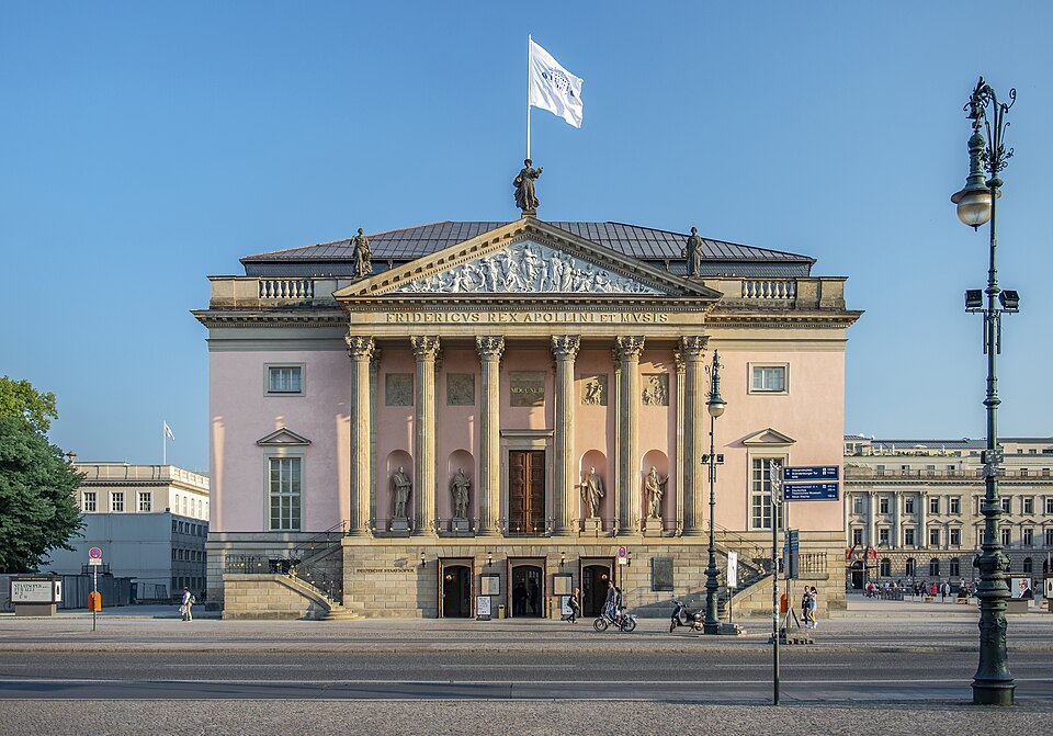A photograph of Berlin State Opera