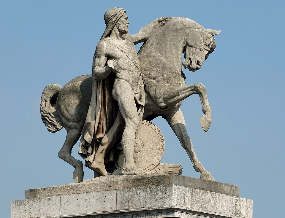 A photograph of Le Cavalier arabe (The Arabic Horseman)