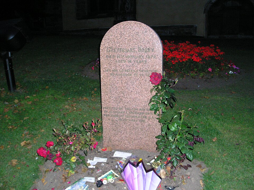 A photograph of Greyfriars Bobby