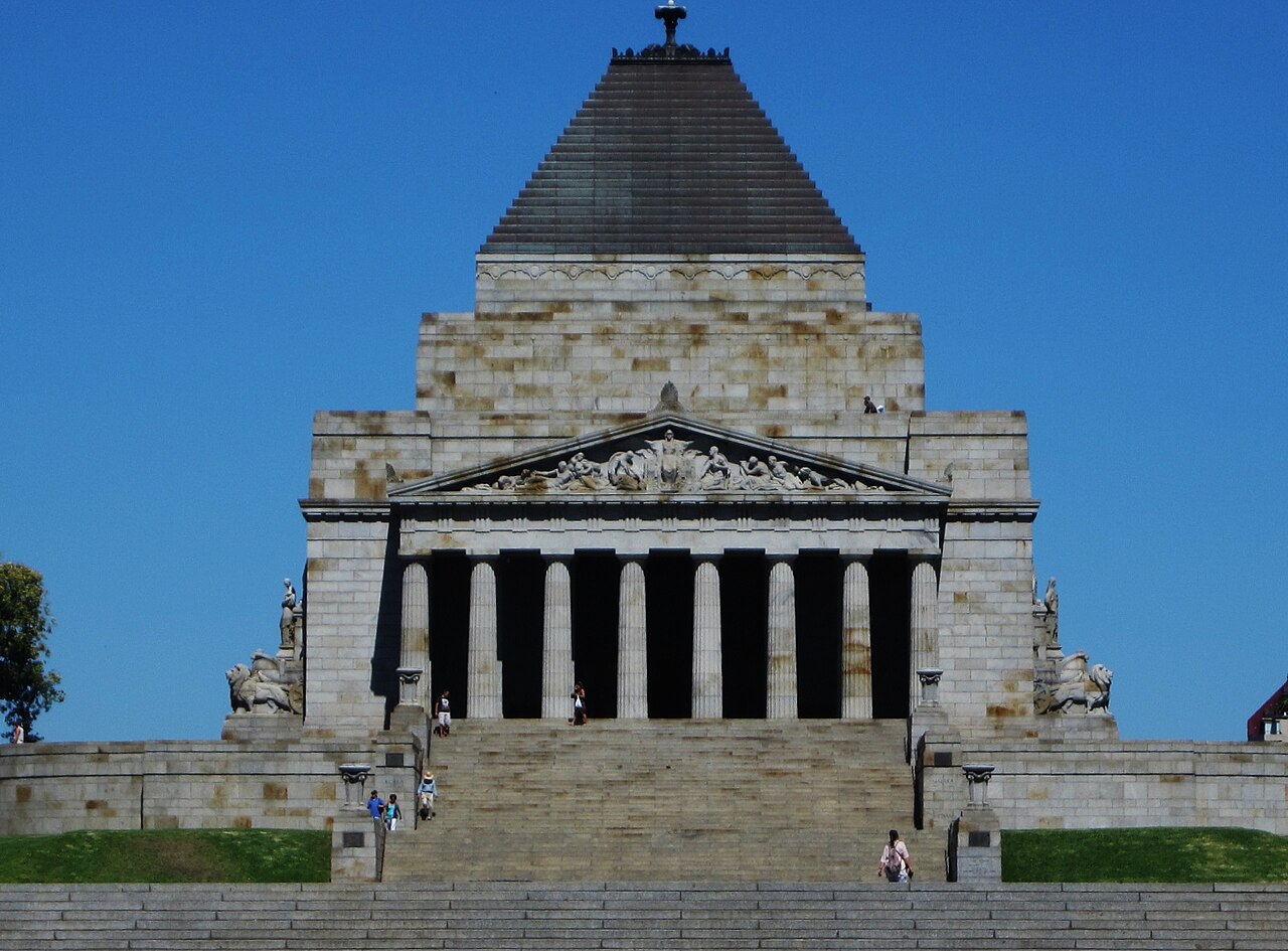 A photograph of Shrine of Remembrance