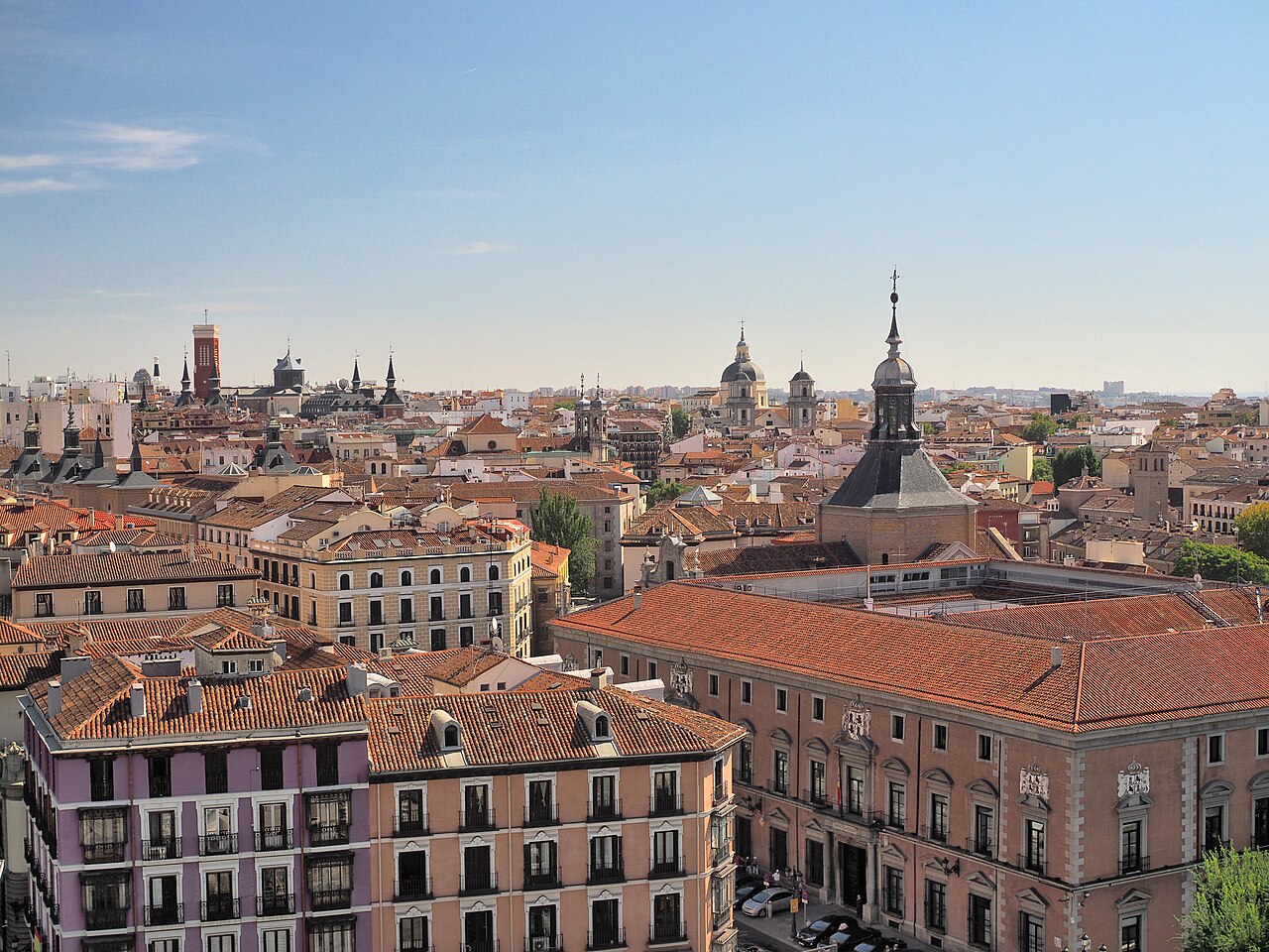 A photograph of Madrid