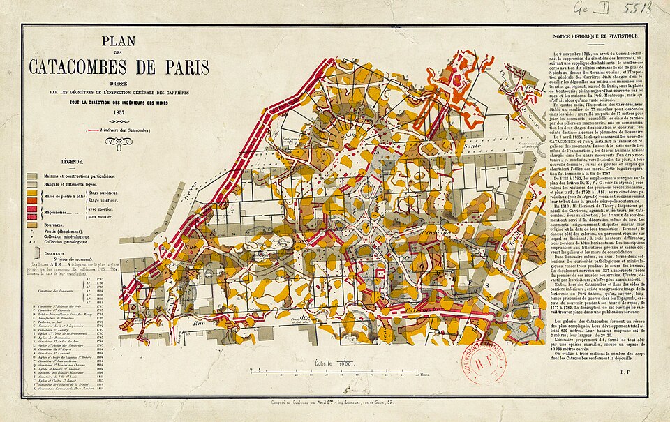 A photograph of Catacombs of Paris
