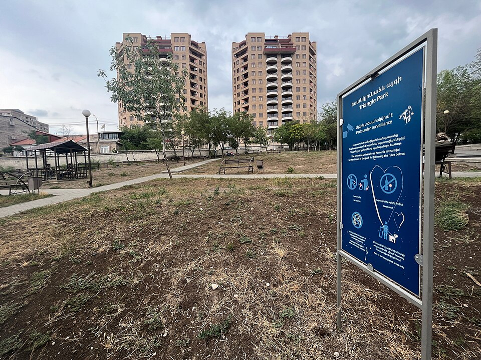 A photograph of Üçgen Park