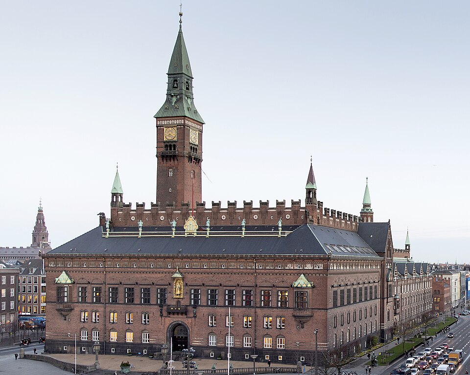 A photograph of Copenhagen City Hall