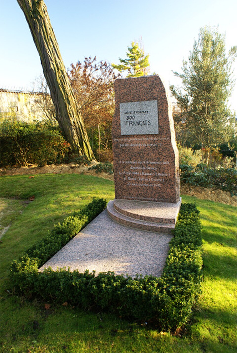 A photograph of Convoy HG 73 memorial