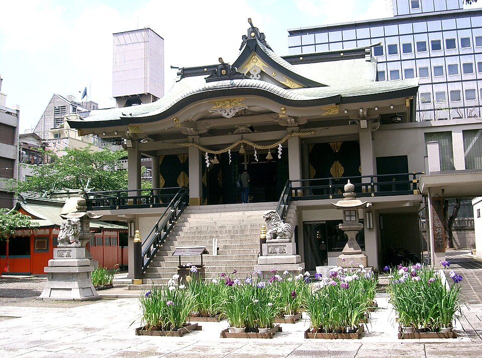A photograph of Namba Shrine