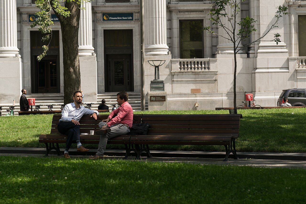 A photograph of Dorchester Square