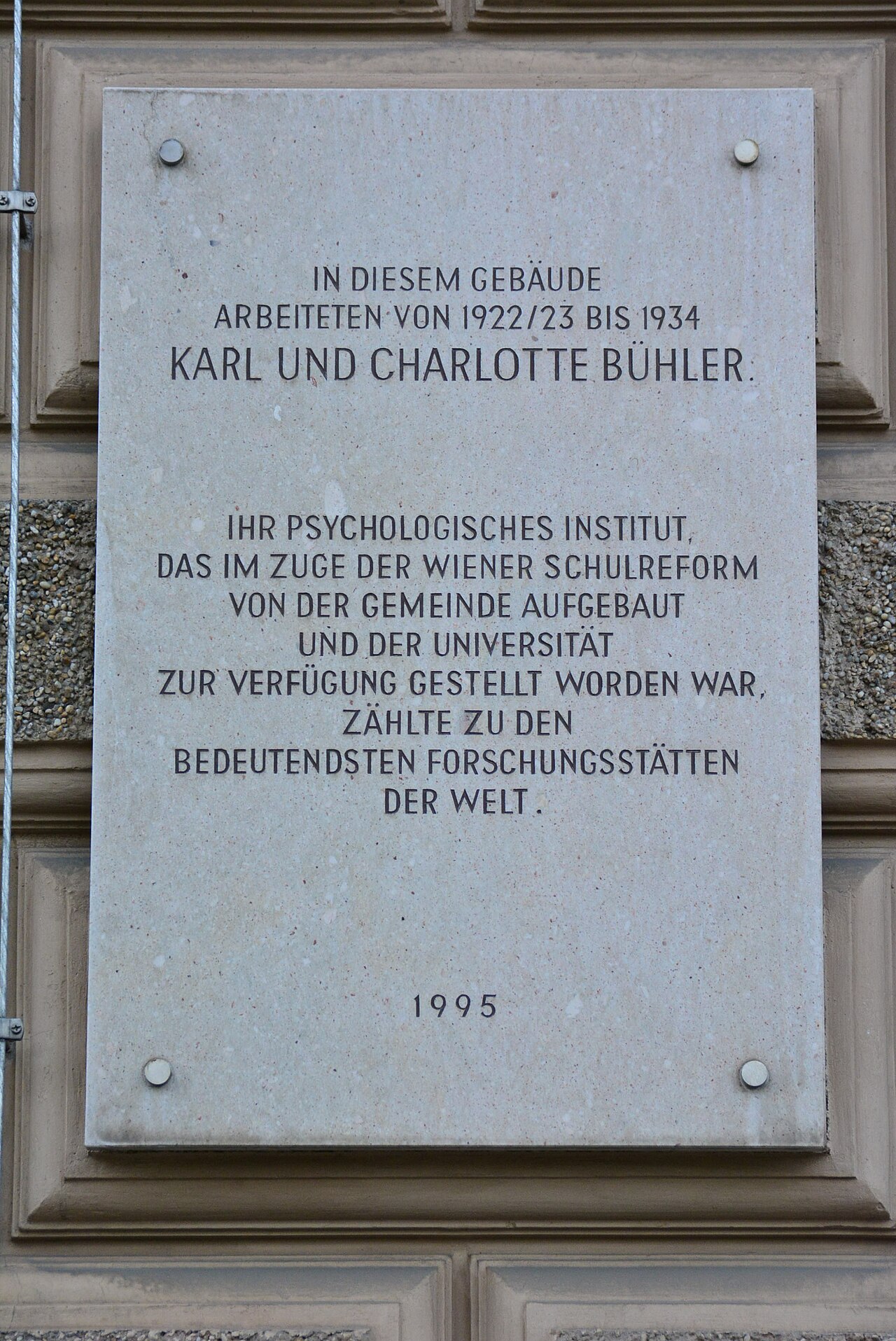 Karl und Charlotte Bühler