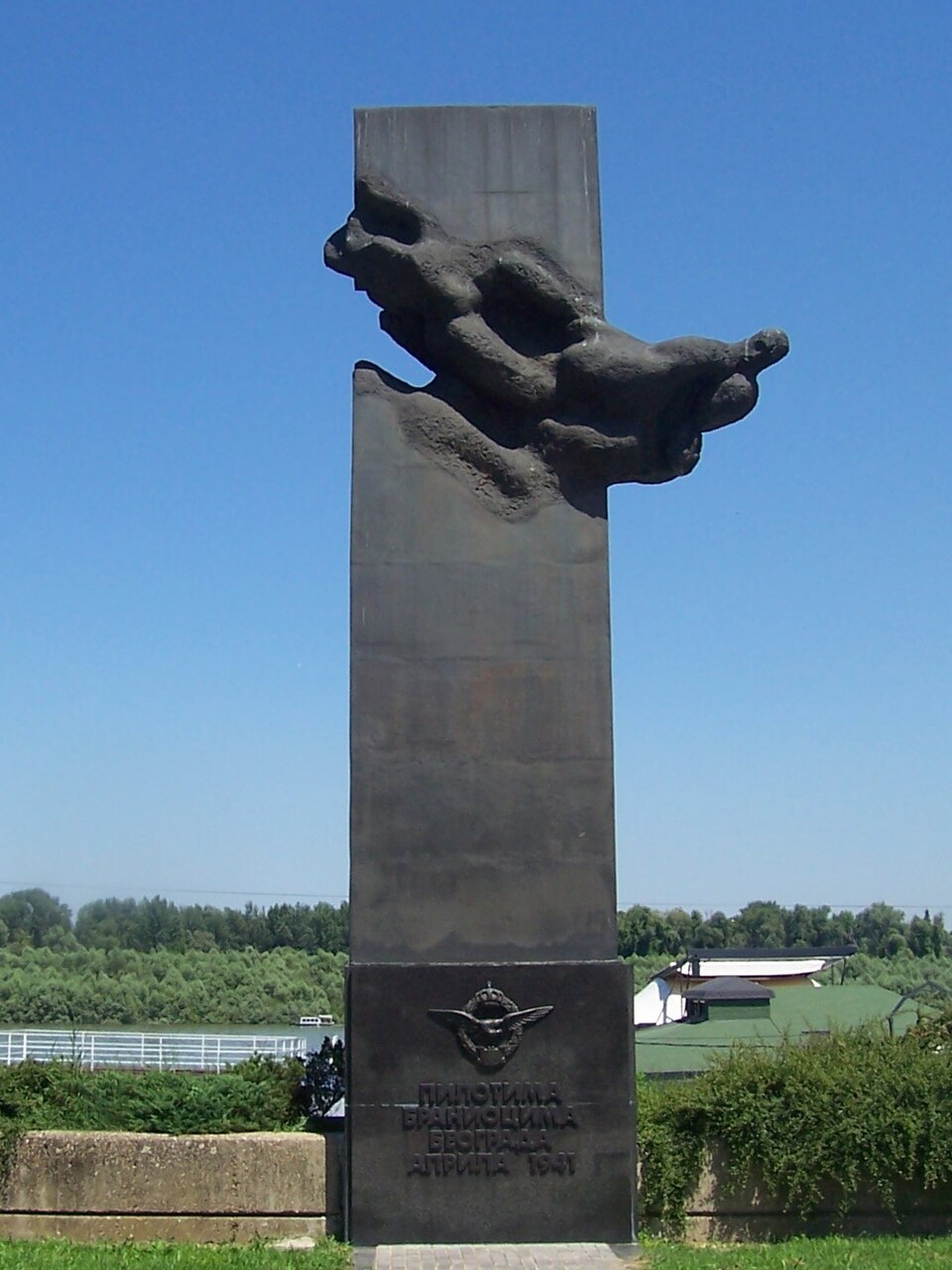 A photograph of Monument to Pilots who Defended Belgrade in April War in 1941