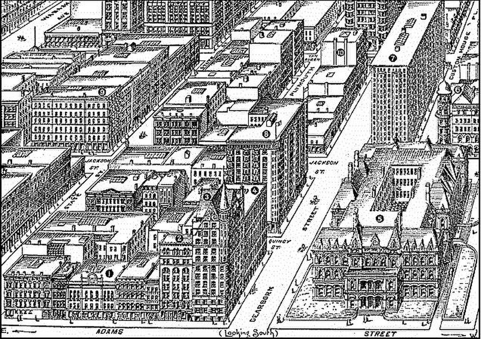 A photograph of Monadnock Building