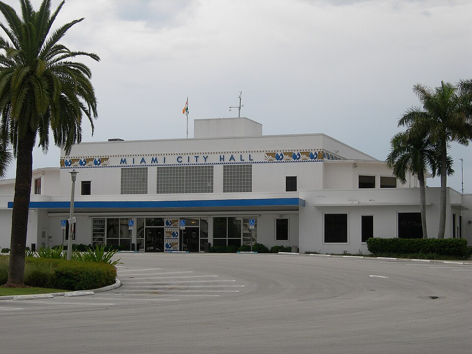 A photograph of Miami City Hall