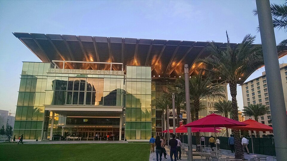 A photograph of Dr. Phillips Center for the Performing Arts