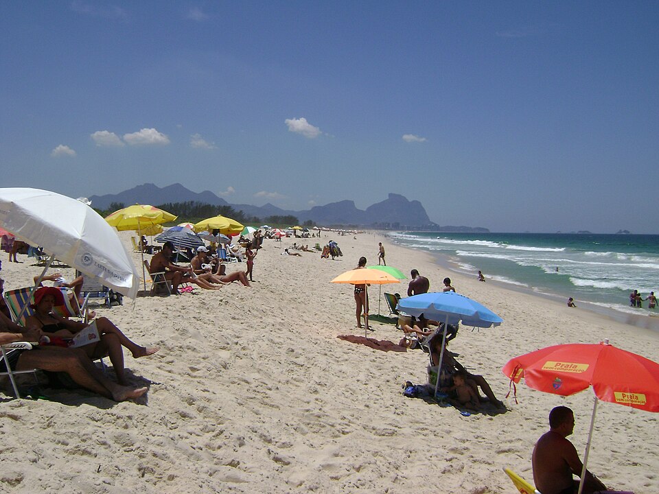 A photograph of Barra da Tijuca Beach