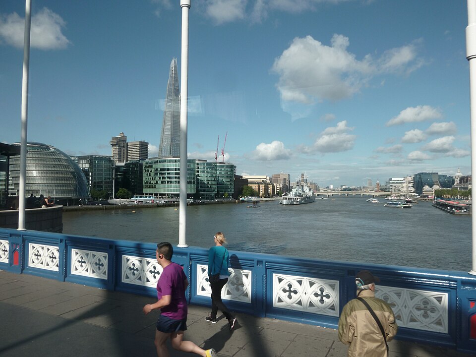 A photograph of HMS Belfast