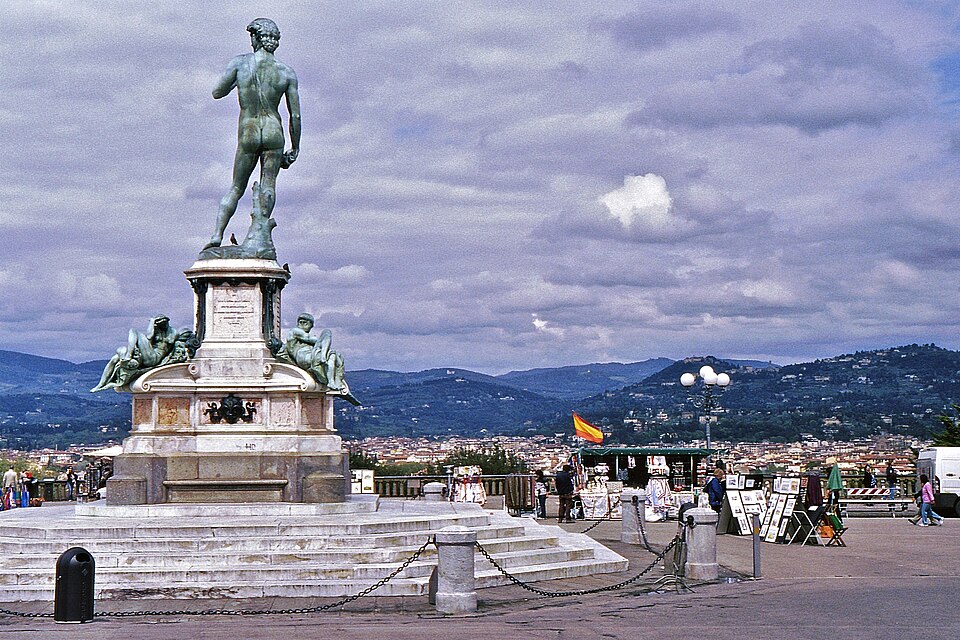 A photograph of piazzale Michelangelo