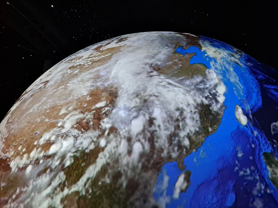 A photograph of Shanghai Planetarium