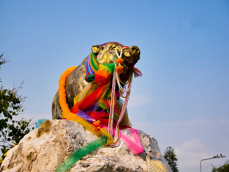 A photograph of Saha Chat monument