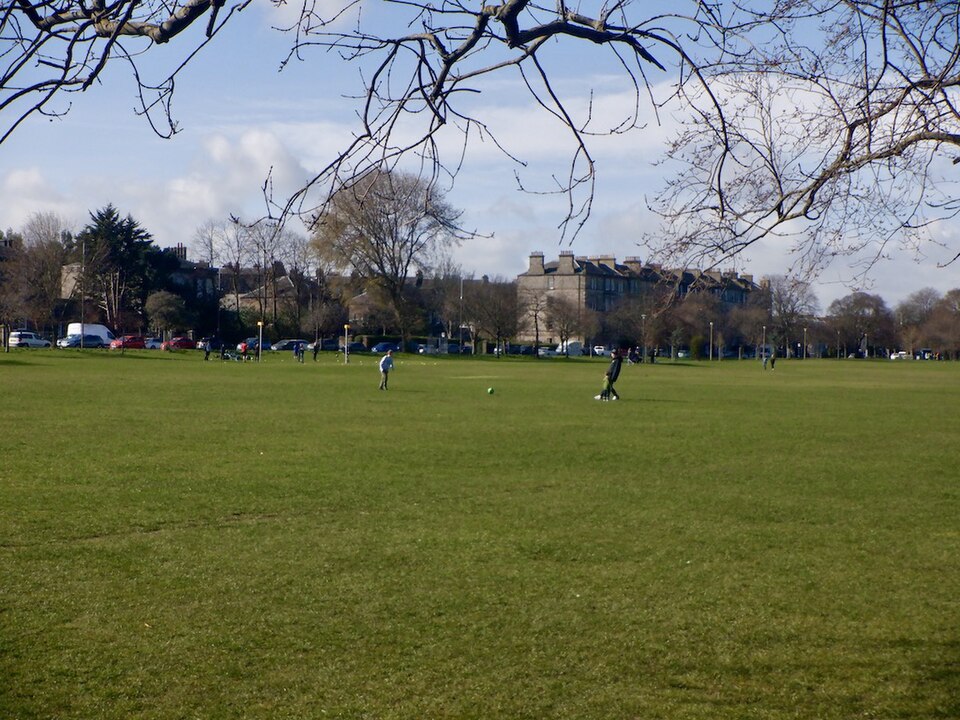 A photograph of Leith Links