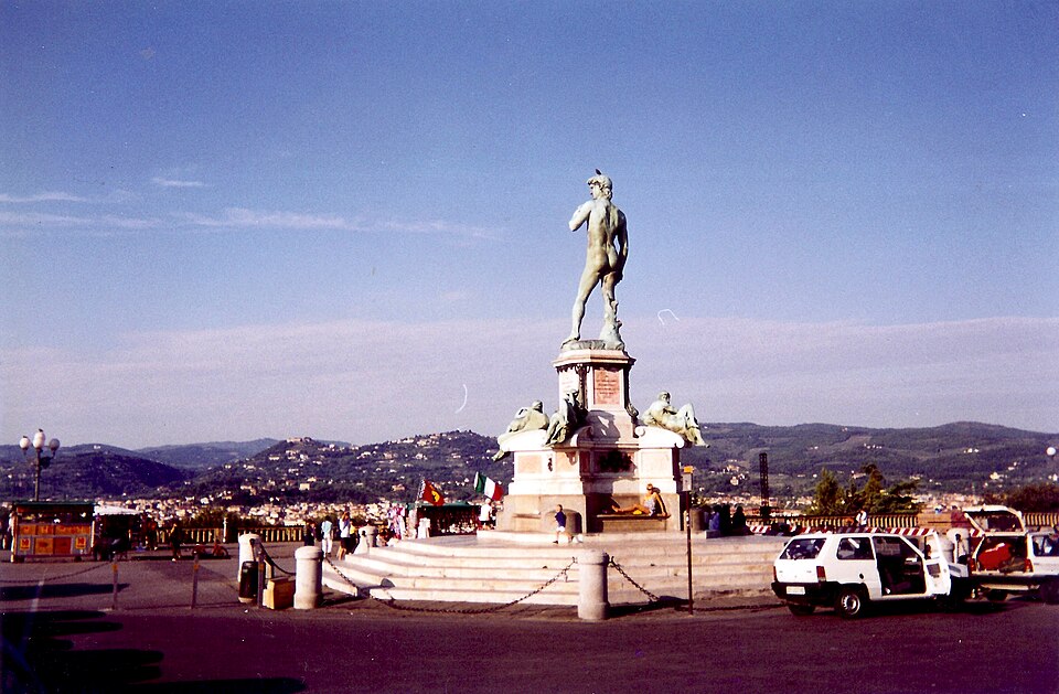 A photograph of piazzale Michelangelo