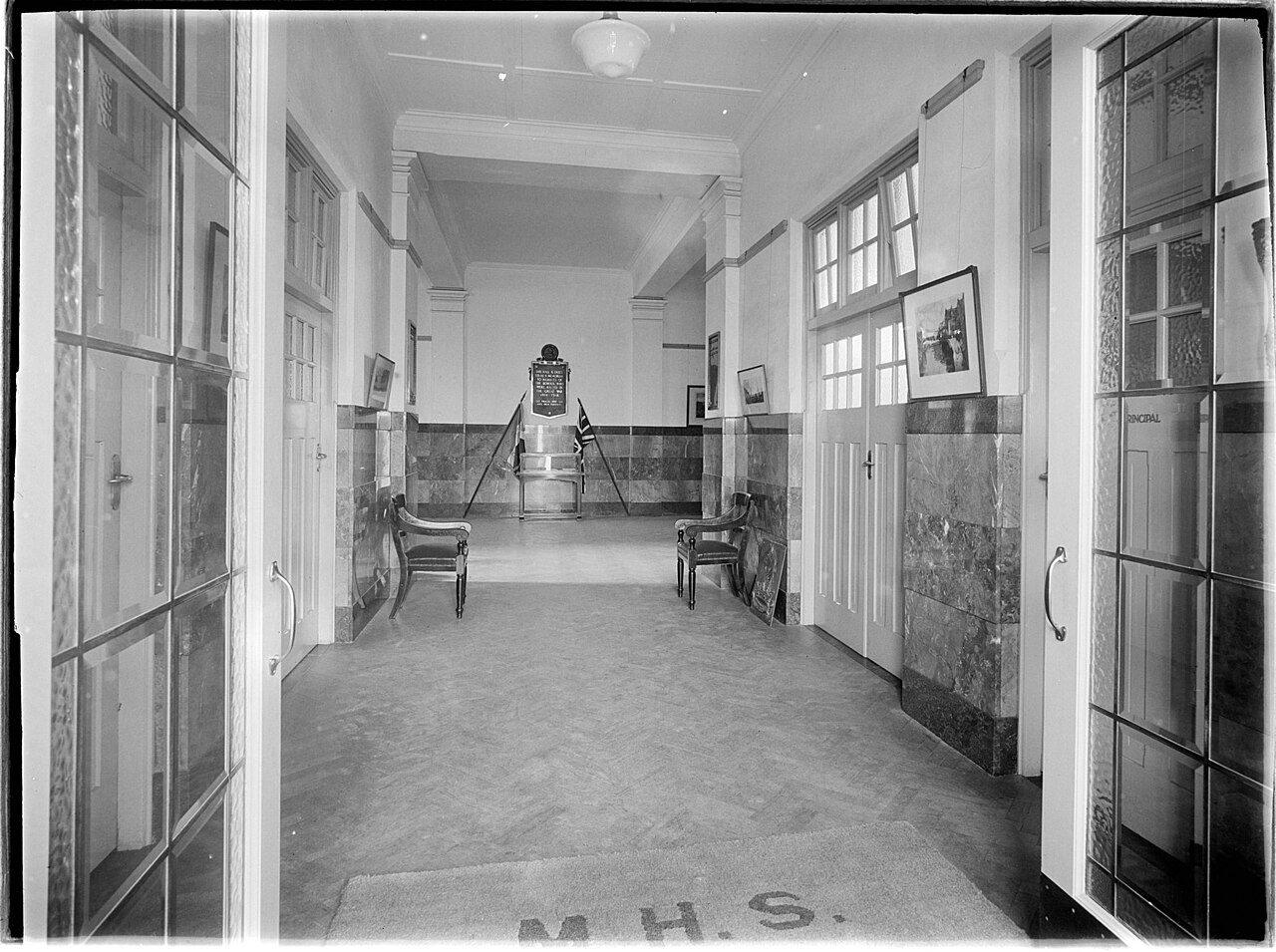 Una fotografia di Melbourne High School