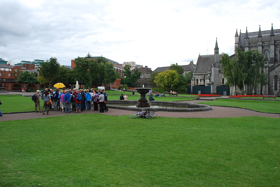 A photograph of St. Patrick's Cathedral Park