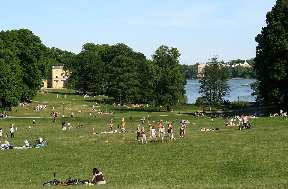 A photograph of Haga park