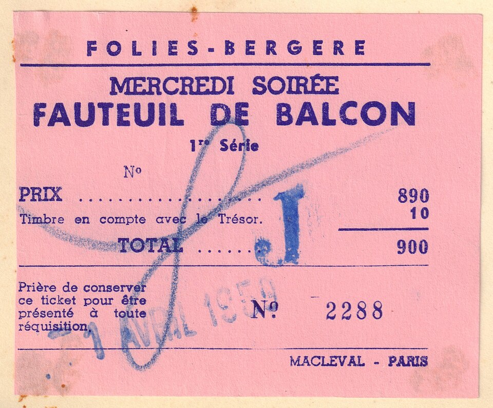 A photograph of Folies Bergère