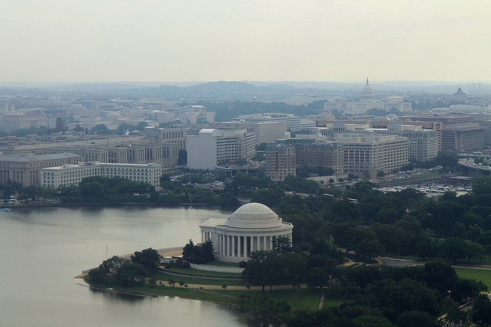 A photograph of Jefferson Memorial