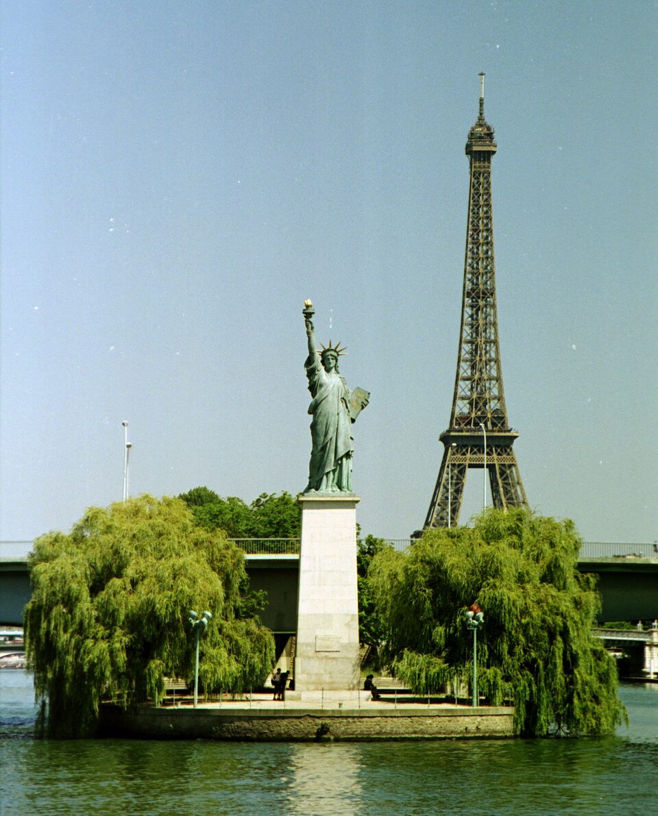 A photograph of Liberty Enlightening the World