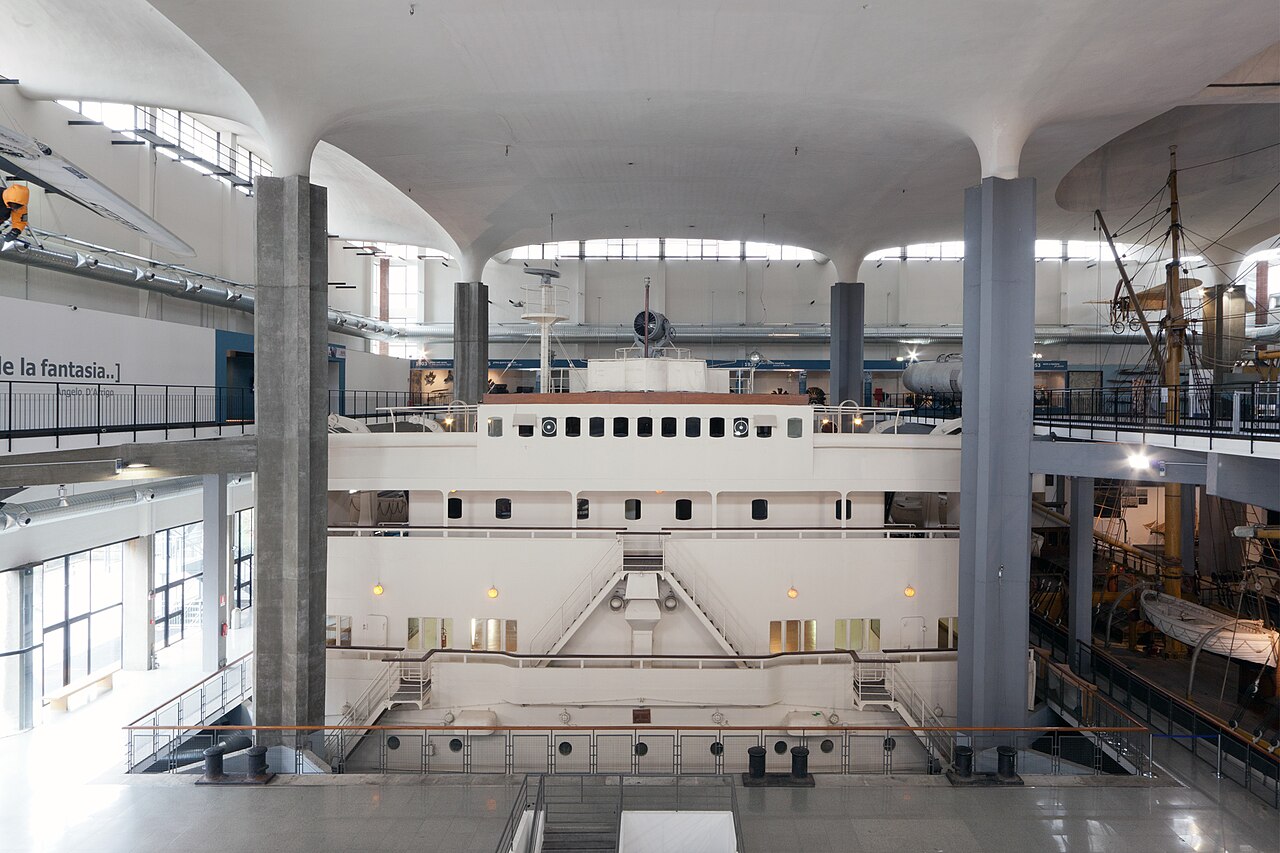 bridge of the ocean liner Conte Biancamano