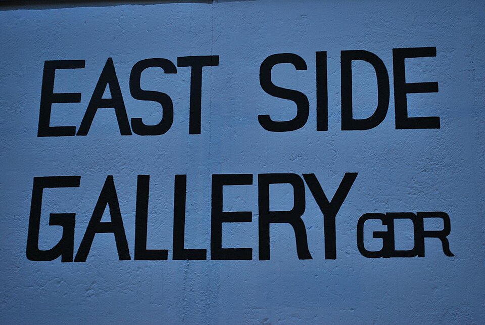 A photograph of East Side Gallery