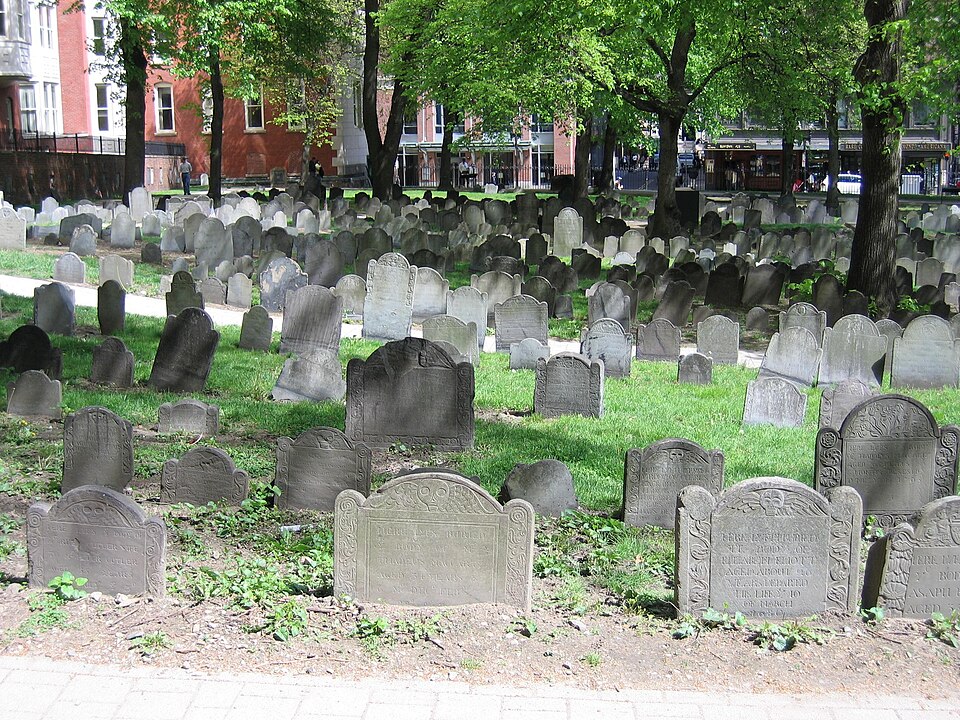 A photograph of Granary Burying Ground