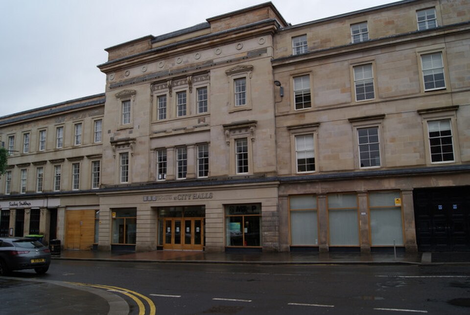 A photograph of Glasgow City Halls