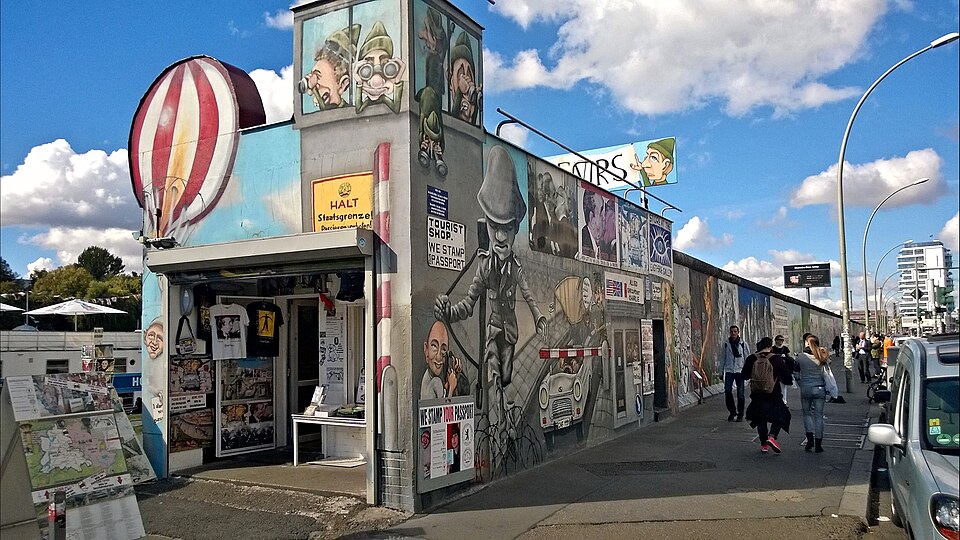 A photograph of East Side Gallery