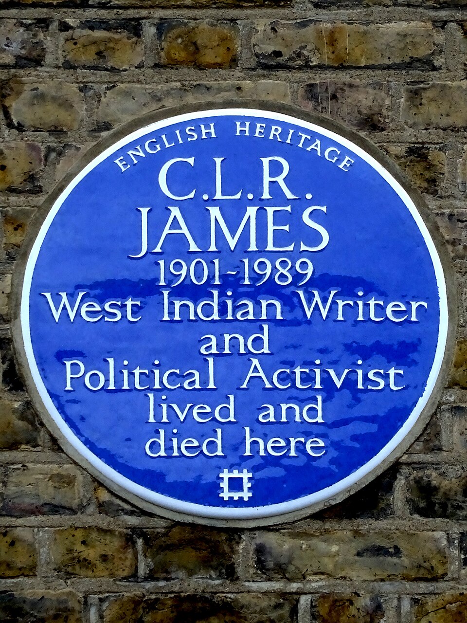 A photograph of C. L. R. James