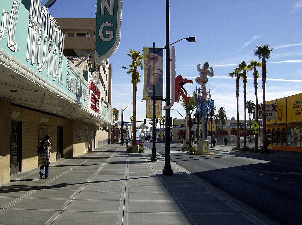 A photograph of Fremont East Entertainment District