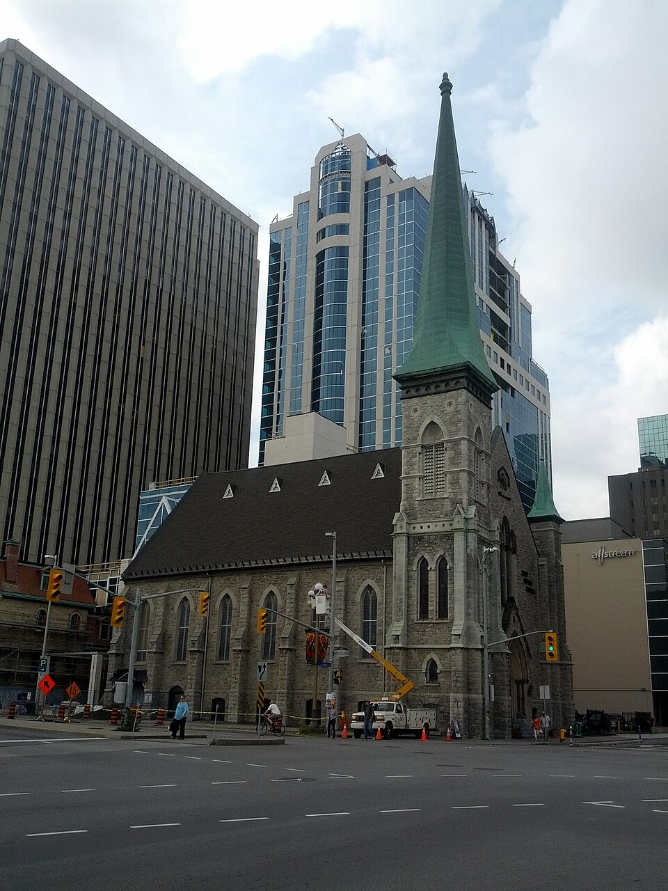 A photograph of First Baptist Church