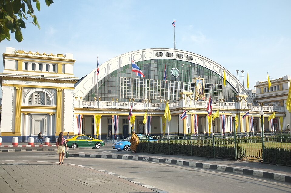 A photograph of Hua Lamphong railway station