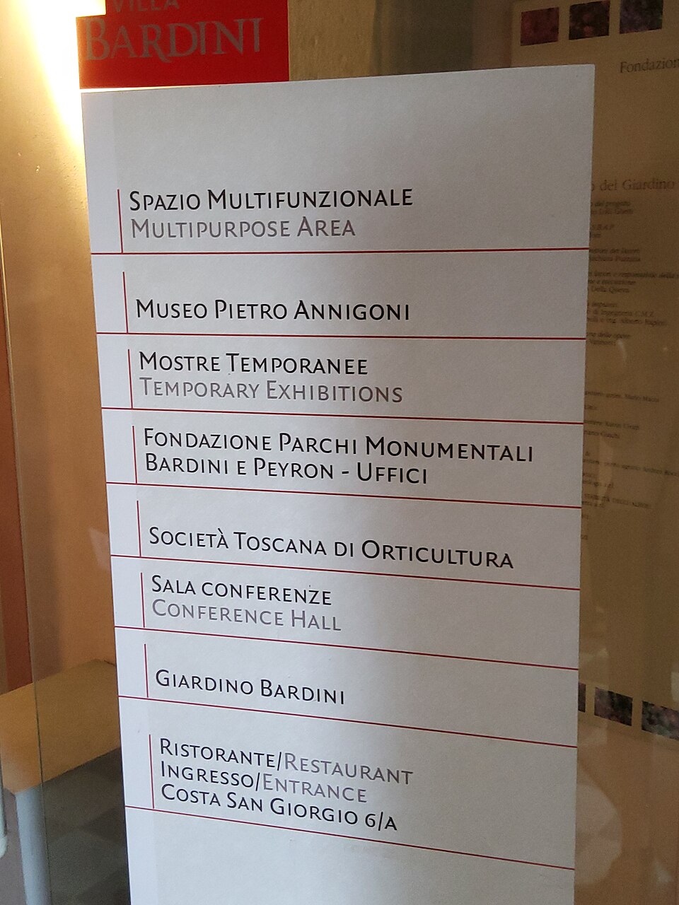 A photograph of Villa Bardini