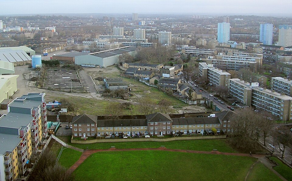 A photograph of Convoys Wharf