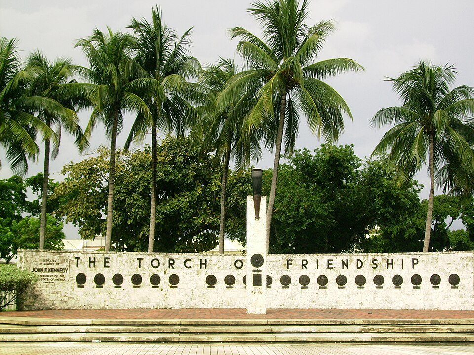 A photograph of The Torch of Friendship