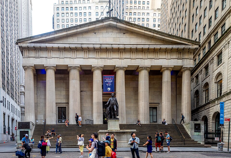 A photograph of Federal Hall